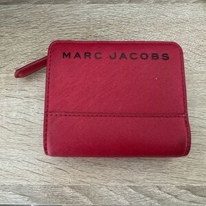 Marc Jacobs Red Canvas Wallet